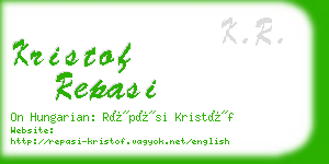 kristof repasi business card